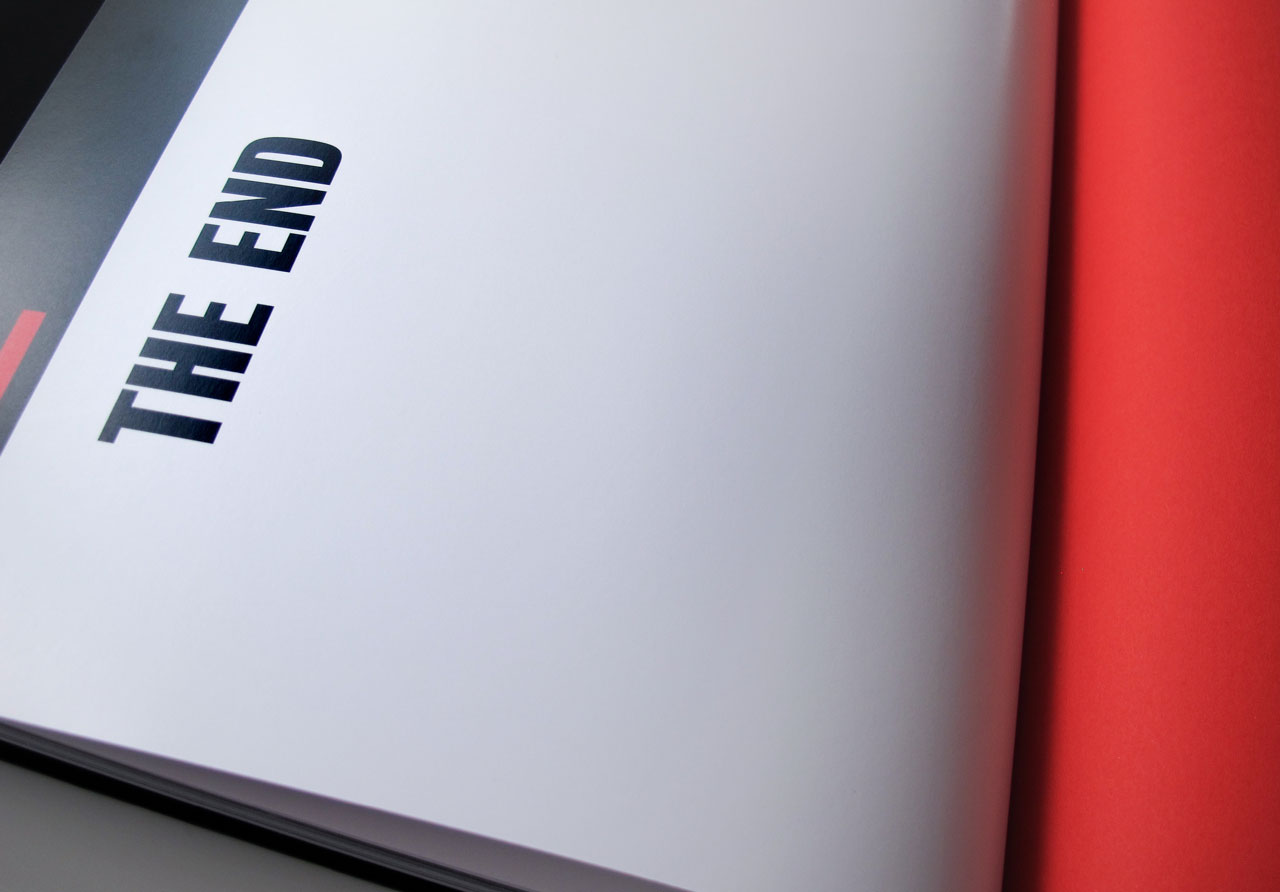 The Book of Possibilities – Inspiring Design with PLEXIGLAS®: Doppelseite „The End“