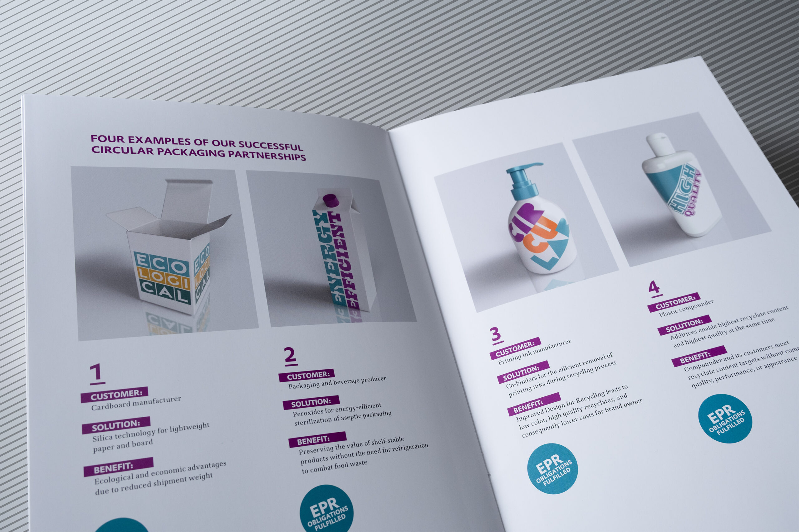 Broschüre „Partner for Circular Packaging“, Innenseiten
